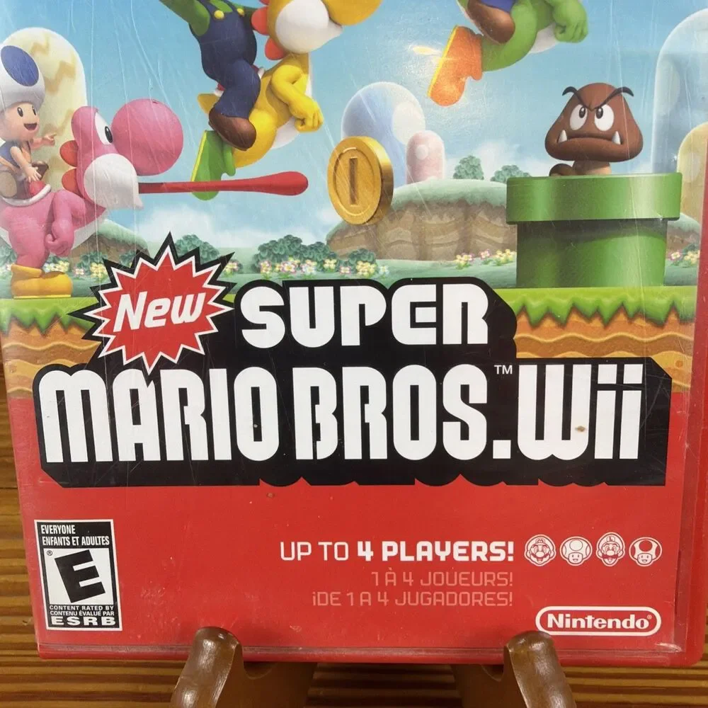 New Super Mario Bros. Wii (Nintendo Wii, 2009) CIB Tested MINT!!